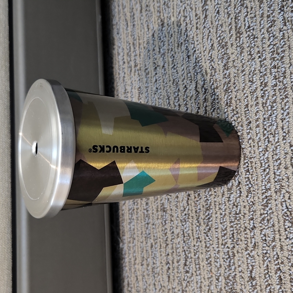 Starbucks Camo Stainless Steel 16oz Cold Cup